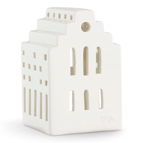 Kahler Urbania Bougeoir en Forme de Phare Blanc Hauteur 9,9 cm