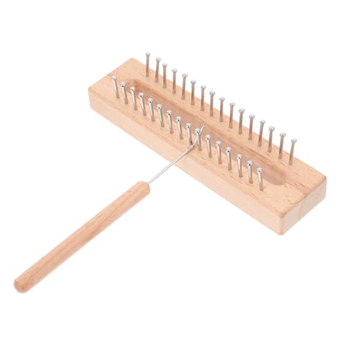 CIMAXIC Solid Wood Braider Loom Set Knitting Loom Hook Weaving Hook for Scarf Making Perfect for Beginners