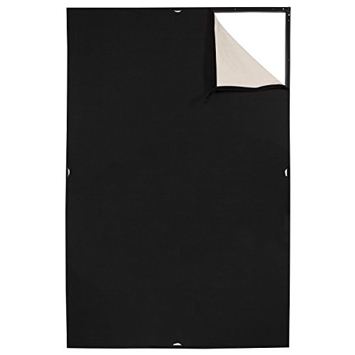 Westcott Scrim Jim Cine Unbleached Muslin/Black Fabric (4' x 6') for Commercial Photography and Filmmaking
