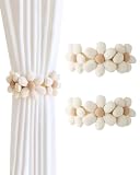DLDIZM Fermatende Fiori di Stoffa per Decorazione con Chiusura, Set di 2 Fascette per Tend...