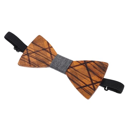 FOMIYES Bow Tie for Men Adjustable Pattern Wedding Accessory for Groom Elegant Natural Color Design for Bachelor Party Formal Events