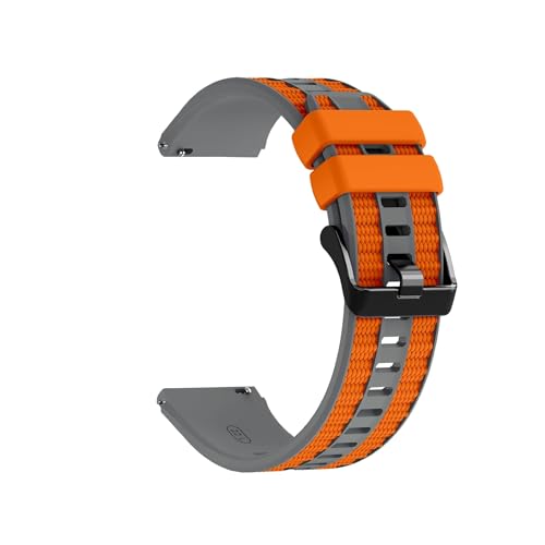 [PLYYQZM] 22mm�V���R���o���h,�ɍ��� Hua wei Watch 5 4 GT6 GT5 Pro GT4 46mm Ultimate 2 �����u���X���b�g�ɓK�p(Gray orange,For GT5 GT4 46mm)