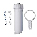 HUINING 3012 RO Membrane Housing with 3/8 1/4 Quick Connector,Wrench Set for 200/300/400/500 GPD (2812/3012) Residential Reverse Osmosis Membrane Water Filter Home Drinking Water Filtration System