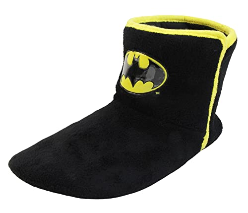 DC Batman Herren Erwachsene Slipper Stiefel bequem gepolstert, Schwarz , 46 EU Cover
