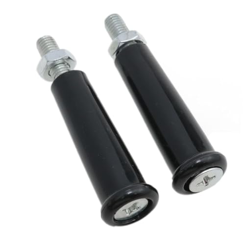 Image of Revolving Handle Lathe Crank Handle Trailer Jack Handle M10 Threaded Handle Grips Crank Handwheel with Nuts 2PCS