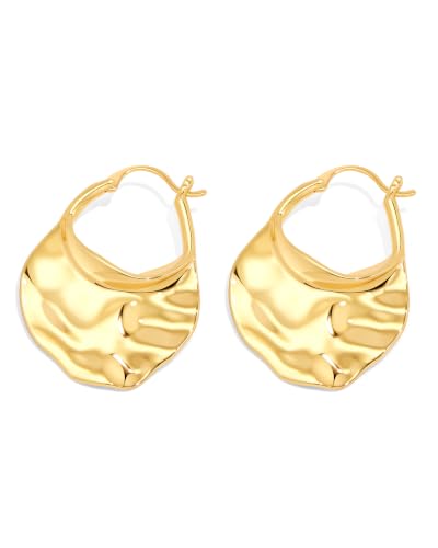 Créoles épaisses en plaqué or 14 carats le cadeau bohème idéal pour femme