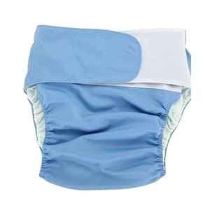 WXZQMZ Volwassen doek luier, waterdichte herbruikbare wasbare incontinentie slips, gezondheid waterdichte onderbroek, voor mannen en vrouwen blauw 26-130cm