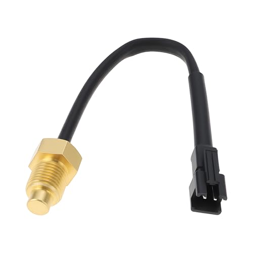 VGOL Cable de Calibre para Sensor de Temperatura de Agua de Motocicleta de 2 Pines M10 X 1 Mm Compatible con KOSO Medidor de Temperatura de Agua