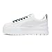 PUMA Womens Mayze Heritage Velvet Platform Sneakers Shoes Casual - White - Size 8.5 M