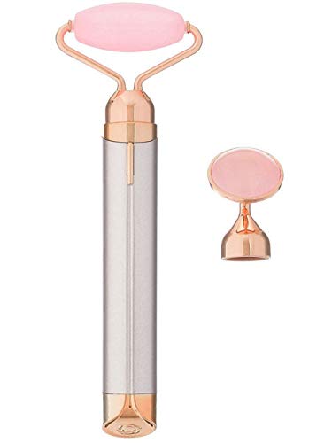 Wonder Work Face Massager Roller With Two Replaceable Attachments And Vibration | Skin Tightening Eliminate and Dark Circles Removal | Face Slimmer Tool