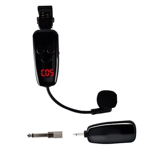 Microphone sans fil pour saxophone BESPORTBLE noir en plastique portée 50m