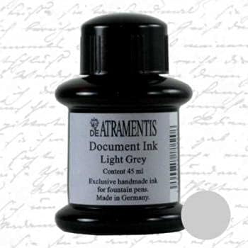 De Atramentis, Document Light Grey Handmade Premium Fountain Pen Bottled Ink