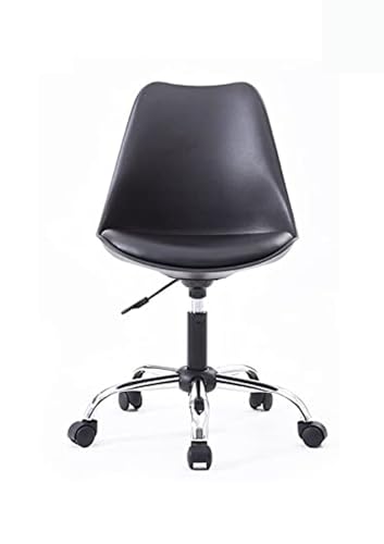 Image of NGFC Armless Revolving Office Chair | Height-Adjustable Stylish Modern Back Office Chair for Salon /Spa /Bar /Medical /Kitchen /Doctor Stool Chair (Black)
