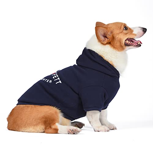 Sweat à capuche confortable pour chiens XL avec trou de laisse