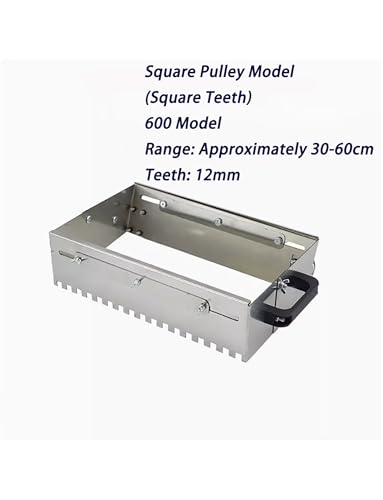 Paleta de mortero Ajustable con Ruedas - Herramienta de nivelación de baldosas de 60 cm para pavimentación, nivelación de Arena y colocación de baldosas - Diseño de Dientes Cuadrados para ma