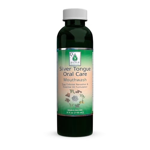 Silver Tongue Oral Care - All Natural Colloidal Silver Mouthwash, 4.0 fl oz