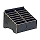 Awleynz 14 Gitter Handygarage Schule, Handy Hotel Aufbewahrungsbox Holz, Multi-Grid-Aufbewahrungsbox FüR Mobiltelefone, Klassenzimmer, BüRo, Schule (Black, 14 Grid)