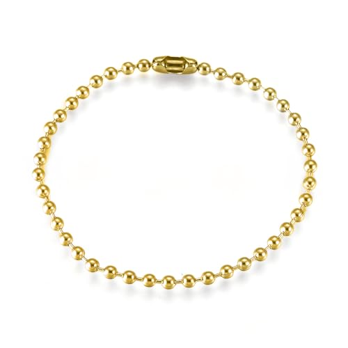 Image of LZD 6-10 inch Stainless Steel Ball Chain Beads Bracelet Silver Gold Multicolor 2 /4 /6 /8 /10mm Bead P274