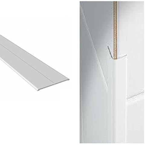 White UPVC Plastic Flexible Angle trim 25mm x 25mm x 5 Metre Length Cover