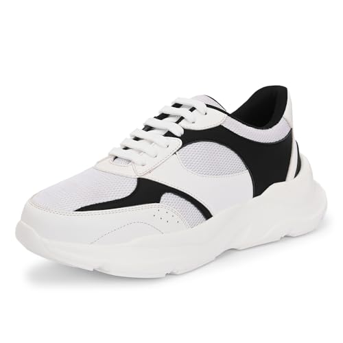 Image of Centrino Women Chunky Sneaker | Cushioned Insole for Comfort | Stylish Lace-Up Design | Perfect for Casual Shoe for Girls (A6855)