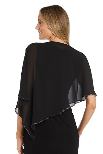 R&M Richards Women's Crystal Drape Rhinestone Poncho2