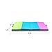ZEYU SPORTS Kids Children Gymnastics Mat Home Gym Mat Exercise Training Mat Tumbling Mat (Rainbow) Size:2' X 5.8' X1.8''