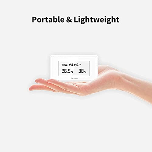 Aqara Motion Sensor Plus Aqara Indoor Air Quality Monitor, For Alarm System And Smart Home Automation, Broad Detection Range, Compatible With Apple Homekit, Alexa, Works With Ifttt #TOP4