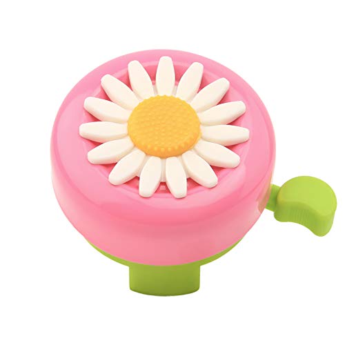 Paliston Kid's Bike Bell, Bicycle Bell for Girls, Bike Horn, Toddler Bike Bells (Pink & Green)