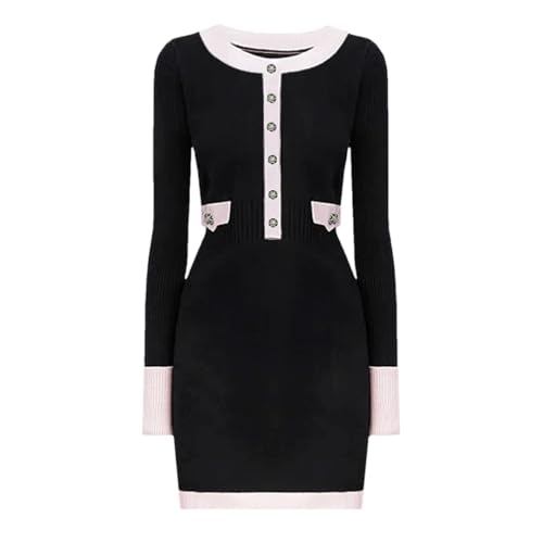 Robe en tricot femme chic pour le bureau et les sorties d'automne