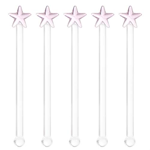 DOITOOL 5pcs Drink Stirrers Stirring Rods for Cocktails Bar Mixers Stirring Bar for Wine Random