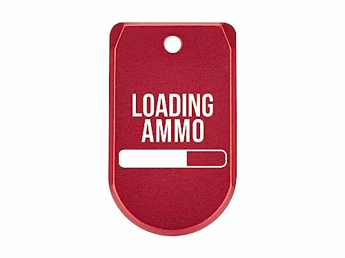 NDZ Performance Magazine Base Plate with Finger Extension for Sig P365 .380 ACP – Loading Ammo – Red – Anodized Aluminum – Made in USA