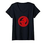 Photo Gallery donna happy chinese new year art 2026 circle year of the horse maglietta con collo a v Photo Gallery donna happy chinese new year art 2026 circle year of the horse maglietta con collo a v