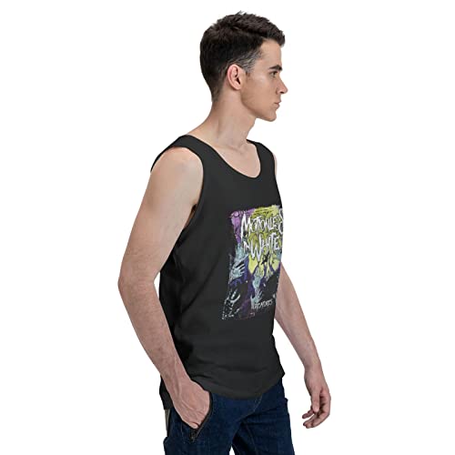 Motionless Music In White Band Creatures Tank Tops Men's Bodybuilding Gym Shirt Sleeveless Shirts Undershirt Workout Tank Top Black Large #TOP4