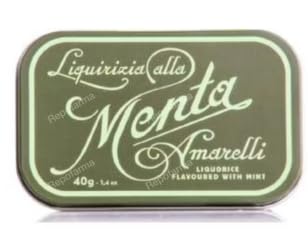 Caramelos de Regaliz con Menta, Favette Verdes, 40 g, Pack de 12 Unidades