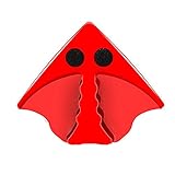 Rpanle Limpiador de Ventanas Magnetico, Cepillo de Llimpieza Doble Cara con Cuerda Anti-caída, Limpiaparabrisas Adecuado para Ventanas Vidrio para 18-30 mm(Rojo)