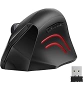 Souris Ergonomique Verticale TeckNet Souris sans Fil Optique 2.4G 15M 3 DPI Réglable 2000 PPP 6 B...