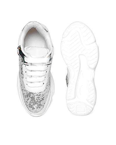 Image of Vendoz Women Casual High Heel Sneakers I Cushioned Insole I All Day Comfortable I Lightweight and Stylish Shoes for Girls CNV6015