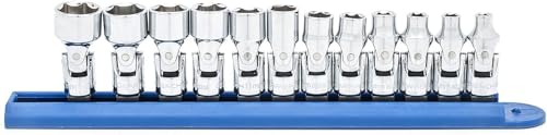 GEARWRENCH 12 Pc. 1/4 Drive 6 Pt. Flex Socket Set Metric - 80311