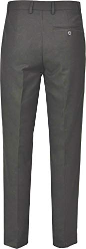 Pantalon scolaire en téflon anti-taches avec taille réglable pour garçon gris