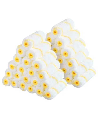 Bates- Paint Roller Covers, 48 pcs, 4' Covers for Paint Roller, 3/8' Nap, Paint Roller 4 Inch, 4 Inch Paint Roller Covers, Covers for Paint Rollers 4 Inch Rollers for Painting Small