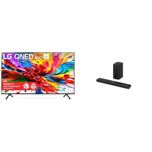 LG 65-Inch QNED92 Mini LED QNED Evo 4K Smart TV and, LG S77TY 3.1.3 ch. Soundbar