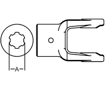Domestic Implement Yoke 2000 Series Part No: A-D148114, A-D148114