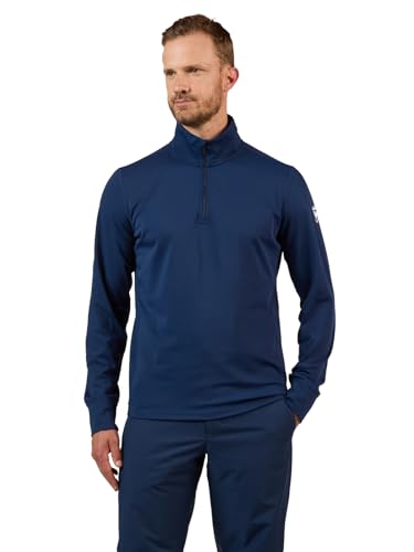 ROSSIGNOL Mid-layer Stretch Fleece Pullover for Men - Half-zip Fleece Jacket