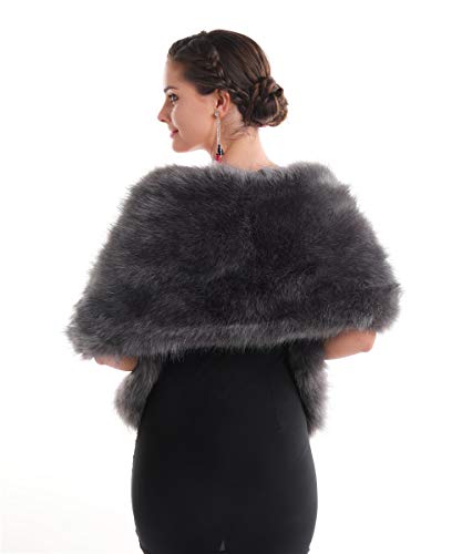 Lucky Leaf Scialle avvolgente in finta pelle, da