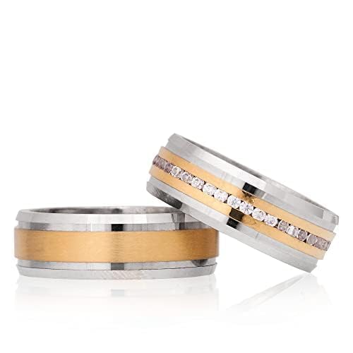 Silber Ehering Sets 925 Sterling Silber Paar Ehering Set Personalisiert Mann und Frau Silber Ehering Set