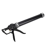 GOWENIC Pistola per Calafataggio Industriale con Luce LED, Pistola per Calafataggio Manuale con Azionamento a 19 Cuscinetti per Sigillante per Salsicce, Tubo da 20 Once e Cartuccia Sfusa, Leva in