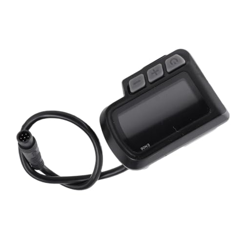 Yctze Display für, EN06 LCD Fahrraddisplay mit Geschwindigkeitsmesser, Beleuchtung, 6pin Wasserdichtem Kabel und 24V/36V/48V/60V Anschluss für s mit 22,2mm Lenker