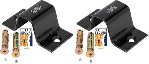 Image of Sterling Sold Diamond & Gold High Security Ground/Wall Anchor, Black, GA1 (Pack of 2)