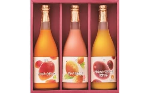 宮崎果汁 驚きの果実感!トロピカルフルーツドリンク(合計3本・各720ml、マンゴー、グァバ、パッションフルーツ)ドリンク 果汁入り飲料 トロピカルジュース 飲み比べ 詰め合わせ 贈答 贈り物 ギフト プレゼント お中元 お歳暮