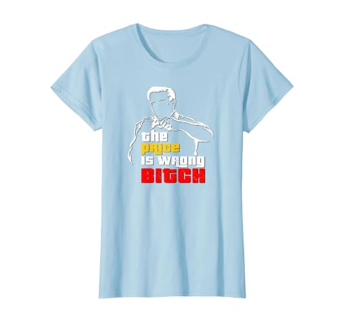 Vintage The Price is Wrong Bitch - Happy Bob Golf Movie TPIR T-Shirt, Women, Baby Blue, X-Small